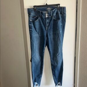 TORRID Size 16 Blue Skinny Jeggings Sleek Fit